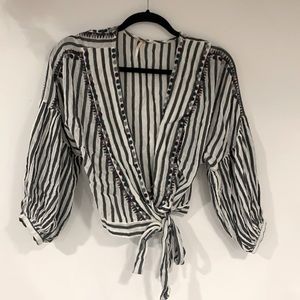 Free People Cotton Boho Blouse Size XS